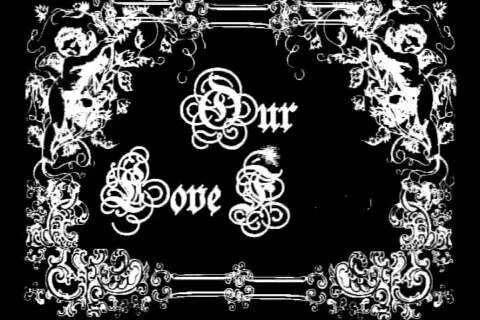 4626L our love forever write on wedding photo video frame Stock Footage