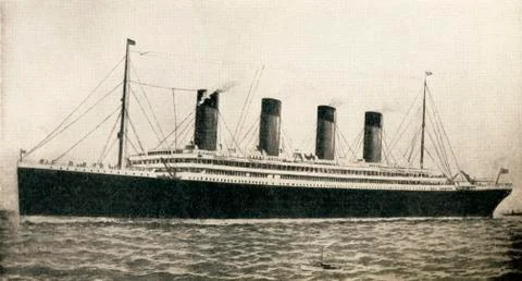 The 46,328 Tons Rms Titanic Of The White Star Line. Stock Photos