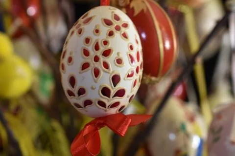 4680-beautiful easter eggs Foto stock