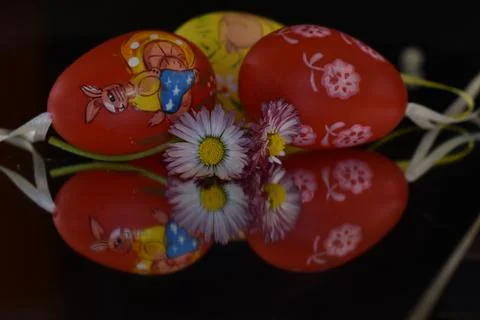 4682-colorful easter eggs Foto stock