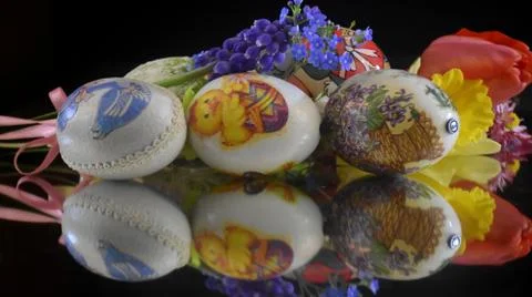 4697-nice easter eggs Foto stock