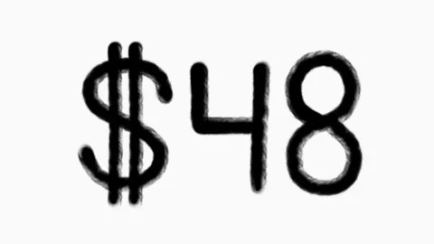 48 Dollar Hand Drawn Animation For Finance Currency Money Business Concept Stock Footage 305992529