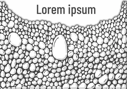 48-Hand drawing vector stone wall with text layer. Stock Illustration