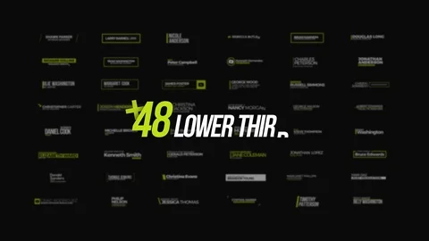 48 Lower Thirds Stock After Effects