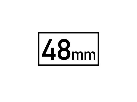 48 millimeters icon vector illustration, 48mm size Stock Illustration
