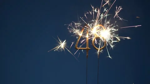 48 Years Celebration Festive Background Stock Footage 323012451