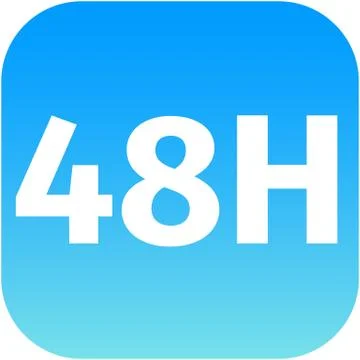 48H icon Stock-Illustration