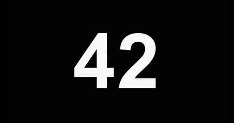 49. 4K Resolution. Countdown of 49 seconds, with black background Stock Footage 235912786