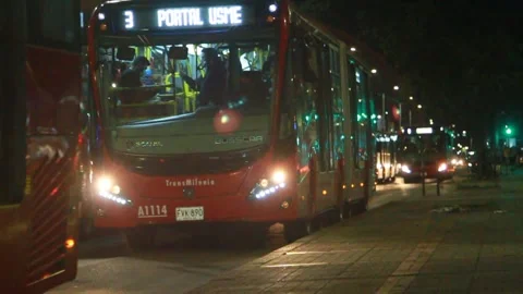 49 Seconds Evening Rush hour Bogota Colombia MVI 9809 Stock Footage 195078609
