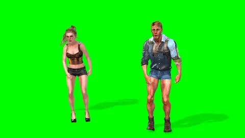 497 4k 3d animated young woman and man street dance Stock Footage 125505099