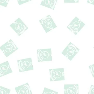4d eyelashes glyph seamless pattern Stock Illustration