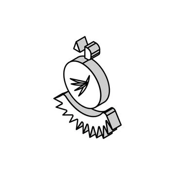 4d eyelashes isometric icon vector illustration Ilustración de archivo