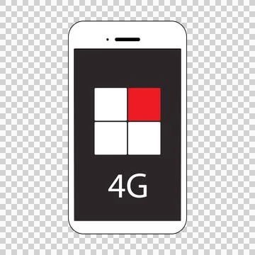 4G high speed communication technology concept, Mobile communication Stock Illustration