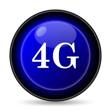4g icon. internet button on white background.. Stock Illustration