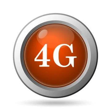 4g icon. internet button on white background.. Stock Illustration