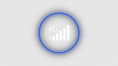 4G Internet icon Stock Footage 279888285
