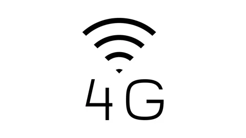 4g internet networking glyph icon animation Stock Footage 222811962