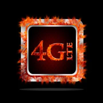 4g lte telecommunication. Stock Illustration