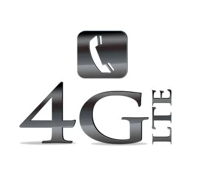 4g lte telecommunication. Stock Illustration