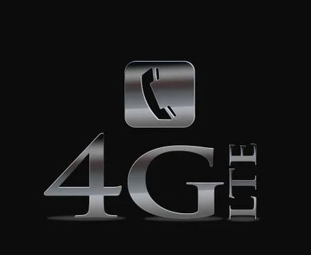 4g lte telecommunication. Stock Illustration