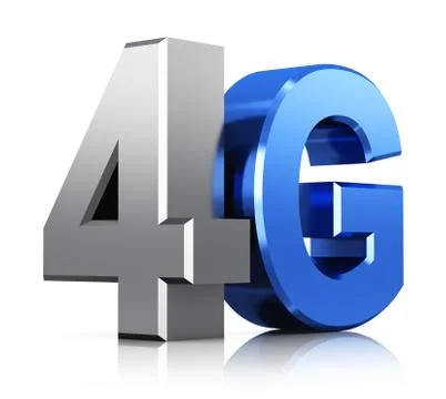 4G LTE wireless technology logo Stock Illustration