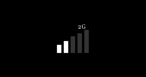 4G network icon design in flat icon. 4G 3G 2G and E network icon animation in co Vídeos de archivo 332235058