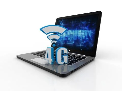 4G Network Internet Mobile Wireless Business concept イラスト素材