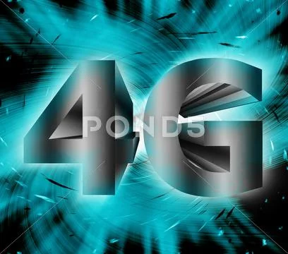 4g network symbol Stock Illustration