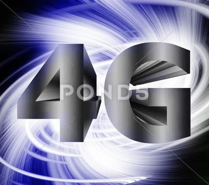 4g network symbol Stock Illustration