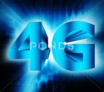 4g network symbol Stock Illustration