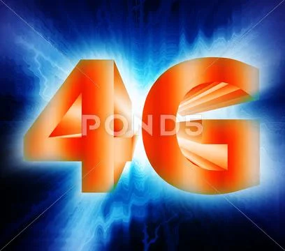 4g network symbol Stock Illustration