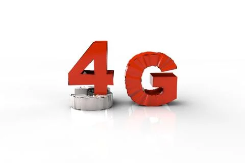 4g network text replacing 3g text 스톡 일러스트