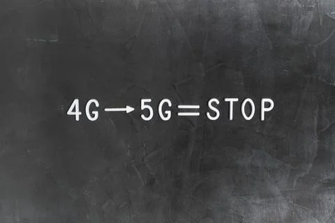 4G networks transitioning to 5G technologies, stop progress, technology pro.. Stock Photos
