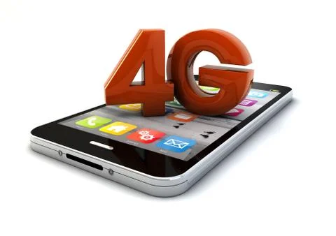 4g smartphone Stock Illustration