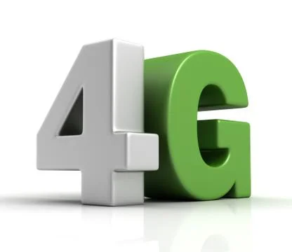4G text concept illustration Stock Illustration