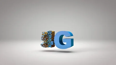 4g5g technology transition in 3D Stock Footage 232255176