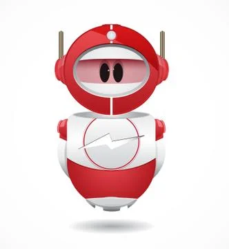 4iU Red Robot Stock Illustration