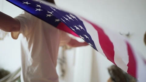 4k 10 bit. The American flag. Independence, Honour and Democracy Stock Footage 152906591