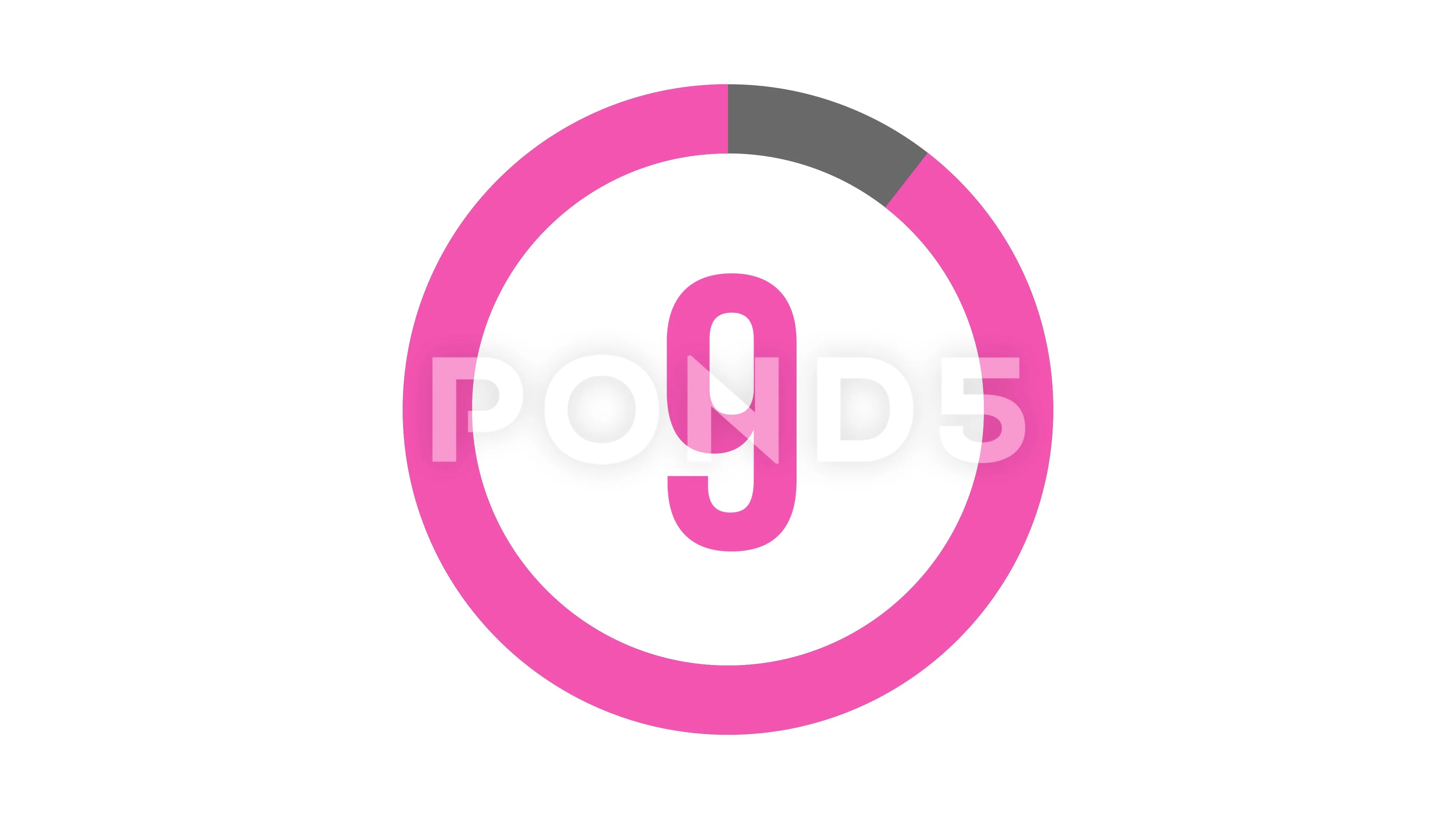 4k 10 second pink Countdown timer with ... | Stock | Pond5
