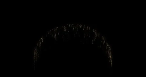 4k 150 Frame golden glitter loop,black back ground Stock Footage 323523744
