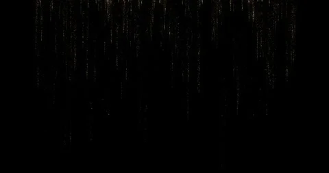 4k 150 Frame golden glitter loop,black back ground Stock Footage 323523802