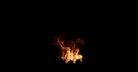 4k 150 Frames looping fire black background Stock Footage 323524001