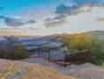 4K 24p Arizona sun setting over mountains and city time lapse slider 4k or 4k+ Resolution
