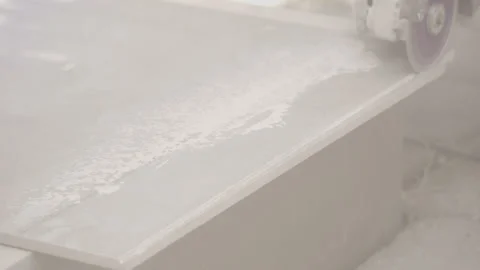 4k-24p. ceramic cutting Video stock 135107417