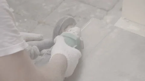 4k-24p. ceramic cutting Video stock 135107465