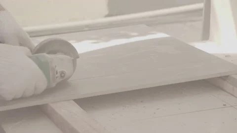 4k-24p. ceramic cutting Video stock 135130894