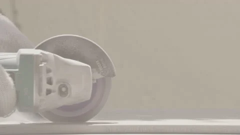 4k-24p. Clouse-up. Ceramic cutting Video stock 135109412