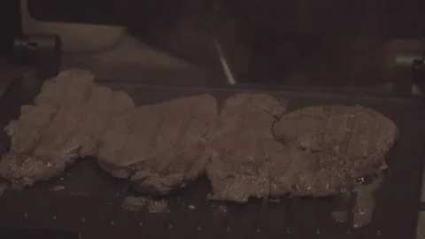 4k-24p. Cooking meat steak Stock Footage 135099448
