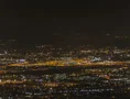 4K 24p -  Phoenix Sky Harbor airport by night overview from mountain top 4k or 4k+ Resolution