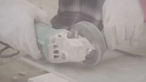 4k-24p.ceramic cutting Video stock 135108609